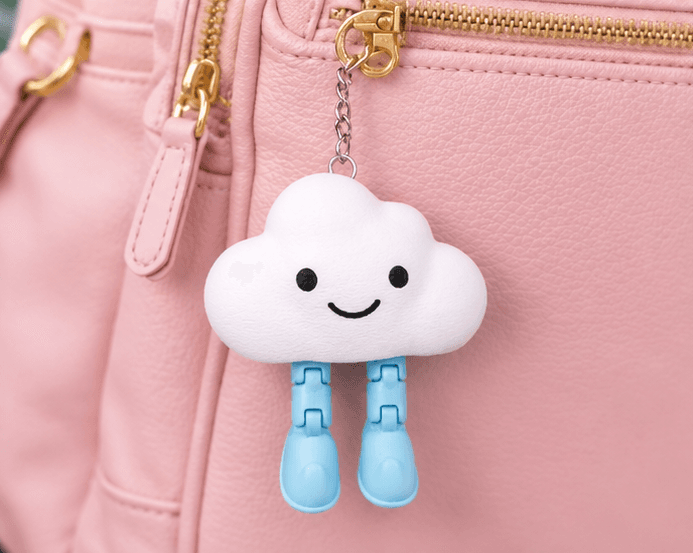 Happy Cloud Keychain